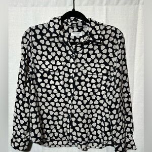 Equipment Heart Button Blouse-‎ XS